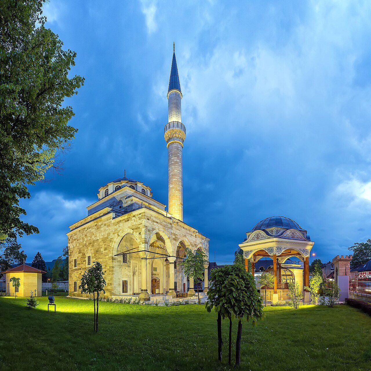 The rebuilt Ferhadija (Ferhat Pasha) Mosque in Banja Luka
